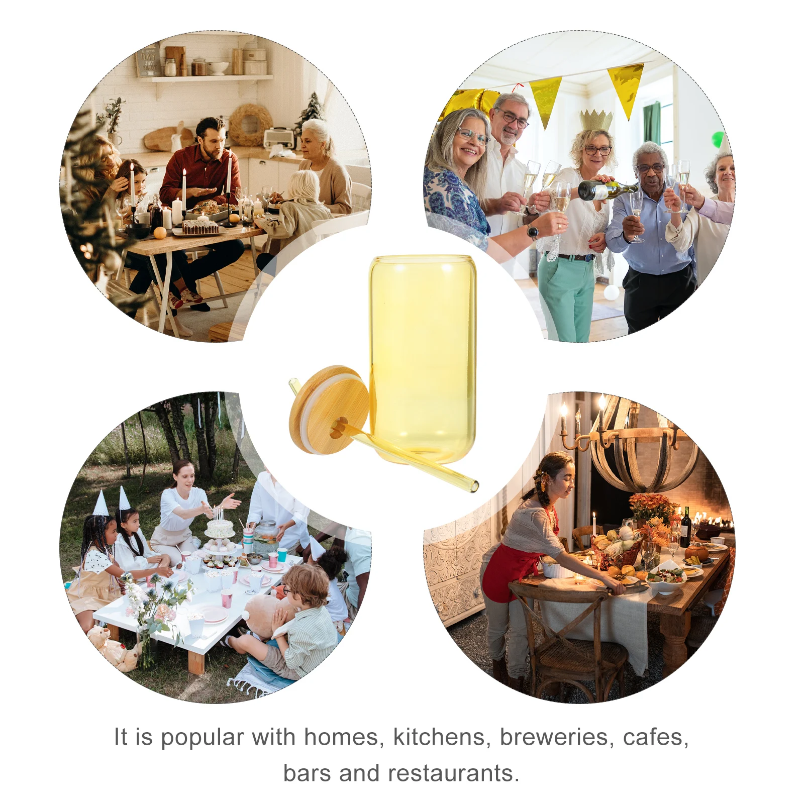 

Juice Glass Reusable Cup with Lid Water Cups Straw Tumbler Clear Lids and Straws