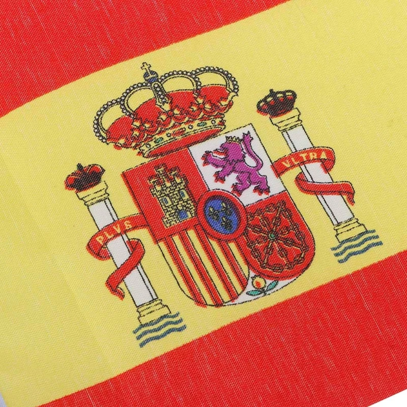 5Pcs Spanish Hand Waving Flags Spain for crest Banners Sports Opening Outdoor De