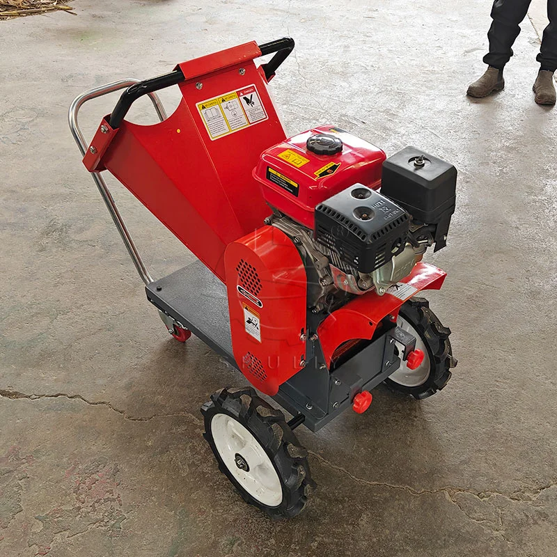 

Mobile Petrol Commercial Shredder 6.5hp Small Wood Chippers for Sale