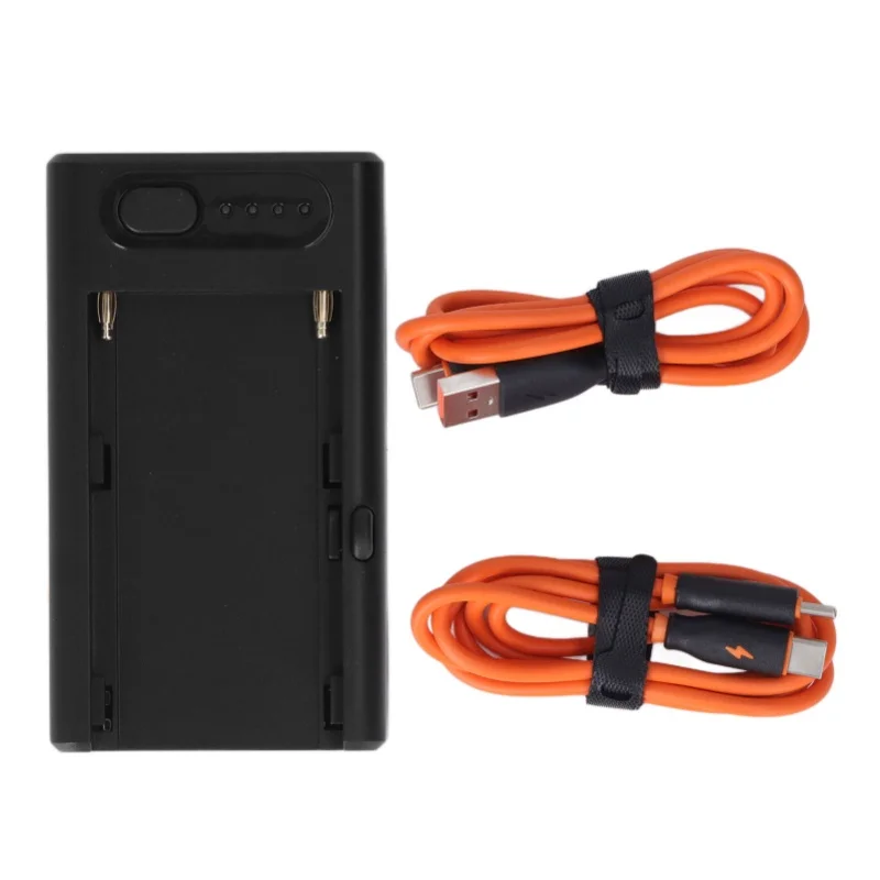 

NPF Battery Adapter Plate With D TAP Type C USB A Output Battery Fast Charger With Indicator Lights For NPF550 F570