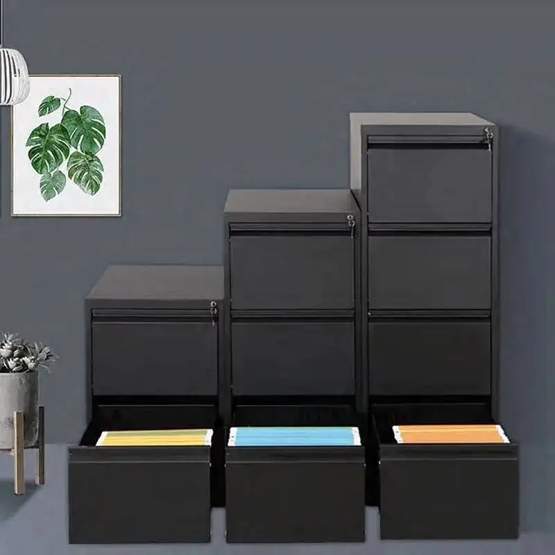 خزائن خزائن 4 حديثة لتخزين المكاتب، الحد الأدنى مع قفل أدراج فولاذية، رف ملفات معدني، خزانة ملفات، أثاث المكاتب #4