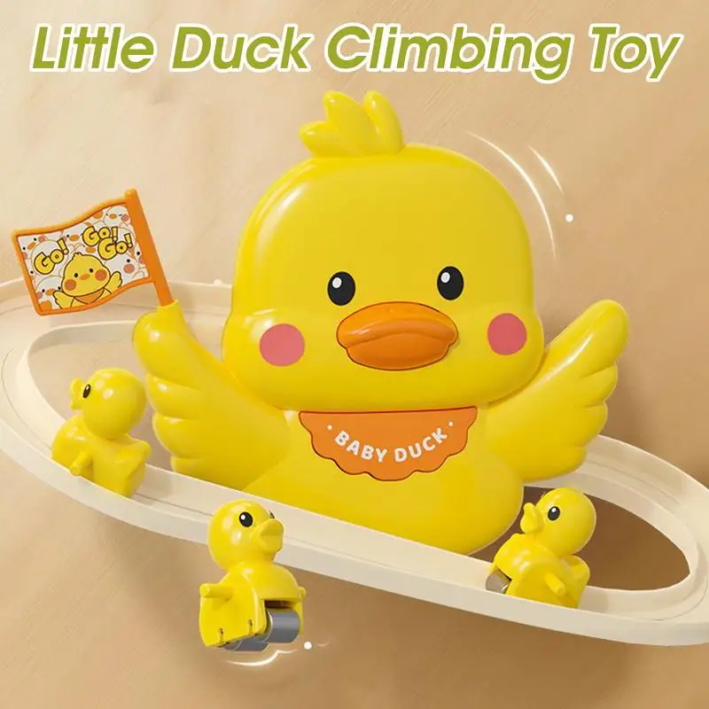 Jouets d'escalade de canards, ensemble de jouets coulissants avec musique, éducatif, interactif, dessin animé d'animaux, course amusante pour la journée des enfants
