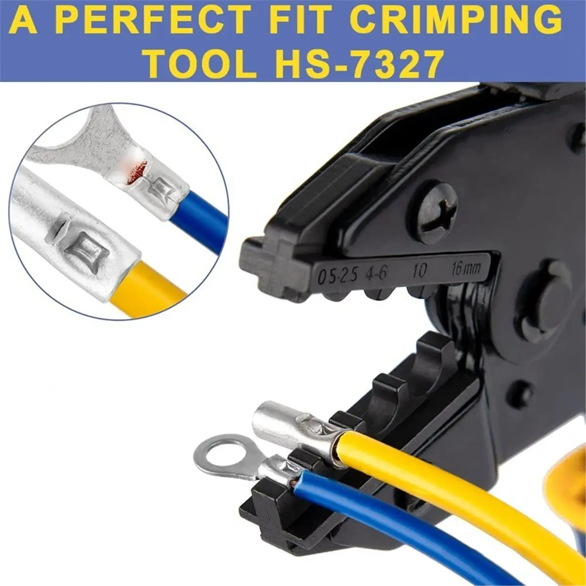 Non Insulated Butt Connectors Kit 420pcs Butt Connectors for Wiring Pure Copper AWG24-8 Wire Crimp Connector