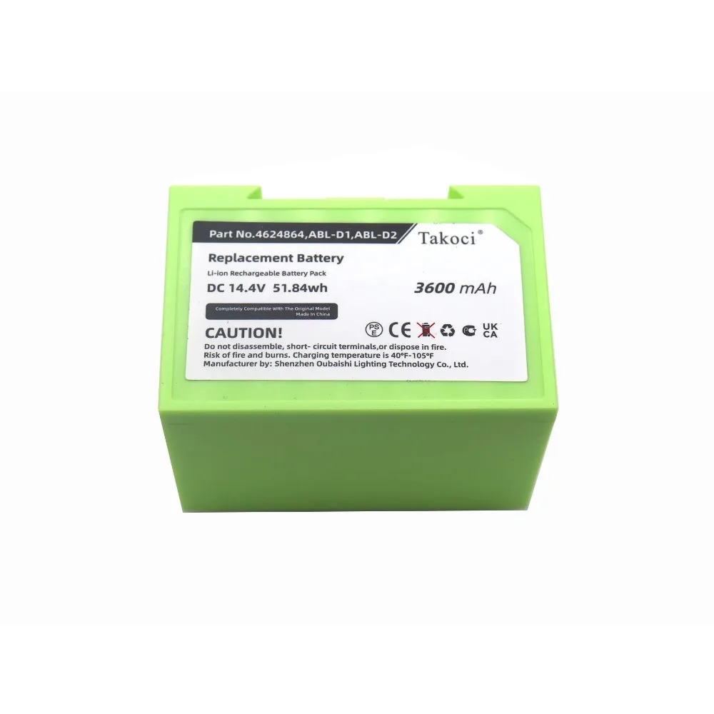 

Replacement Battery for iRobot 7150, i31502F, i8550, Roomba 5150, Roomba 7550, Roomba e5, Roomba e5150, Roomba e515020