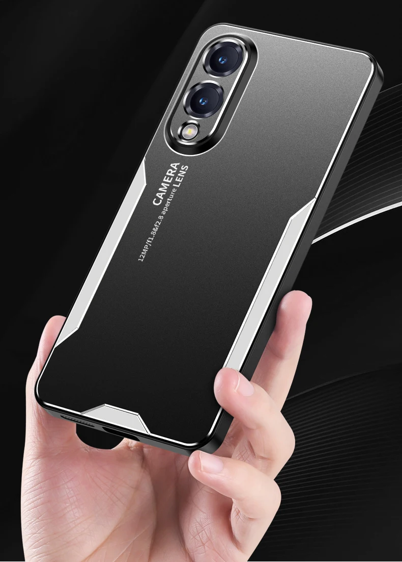 Für Samsung Galaxy S25 Edge Hülle Metall Aluminium Objektivschutz Mattiert Fingerabdruck-Resistent Metall+TPU Abdeckung Für Samsung S25 Edge – Detail 6