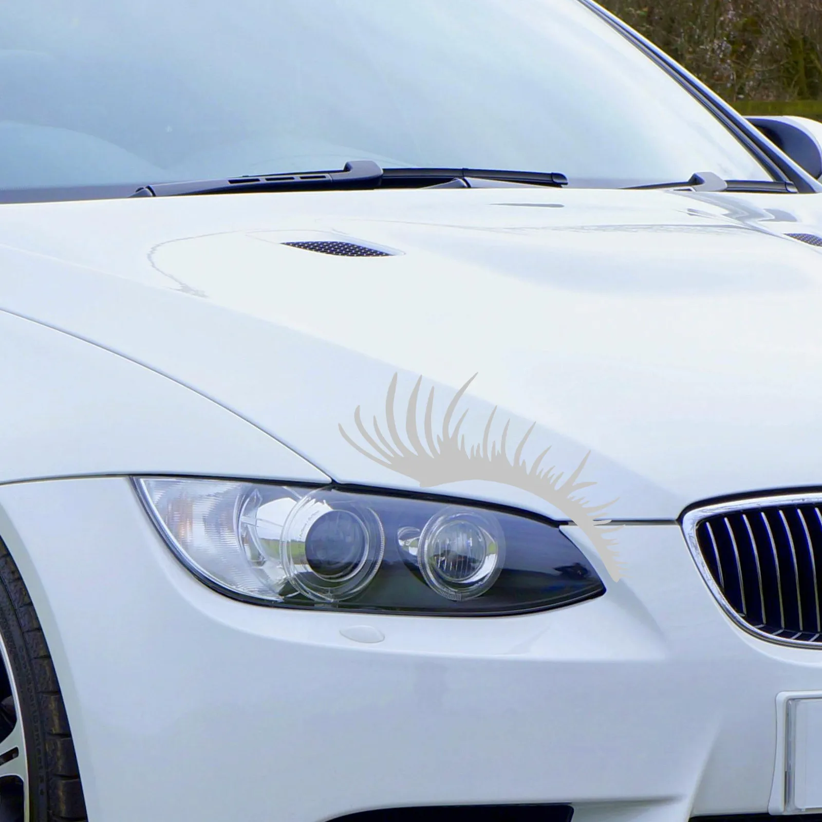 

1Pair Car Headlight Eyelashes Stickers Easy Installation Decal for Headlamp Protective Funny Car Accessories Decal for Headlamp