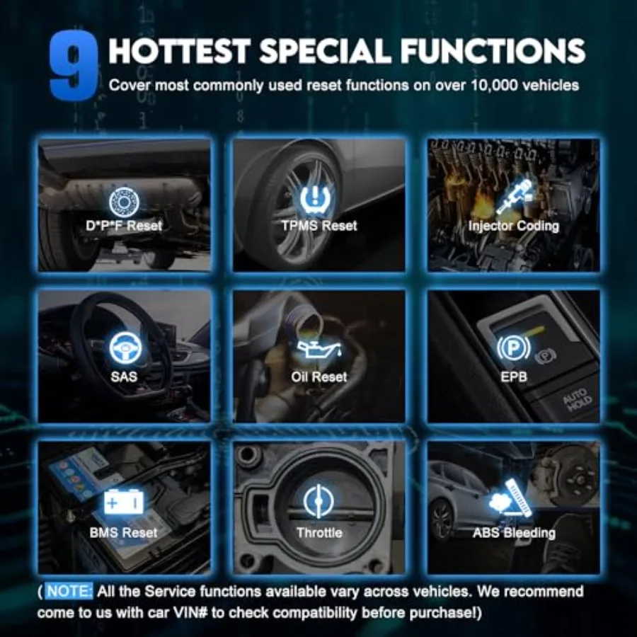 الماسح الضوئي Obd2 IP508 مع 9 خدمات إعادة الضبط بما في ذلك الزيت BMS خنق ABS نزيف حاقن الترميز EPB تشخيص المحرك مدى الحياة F #2