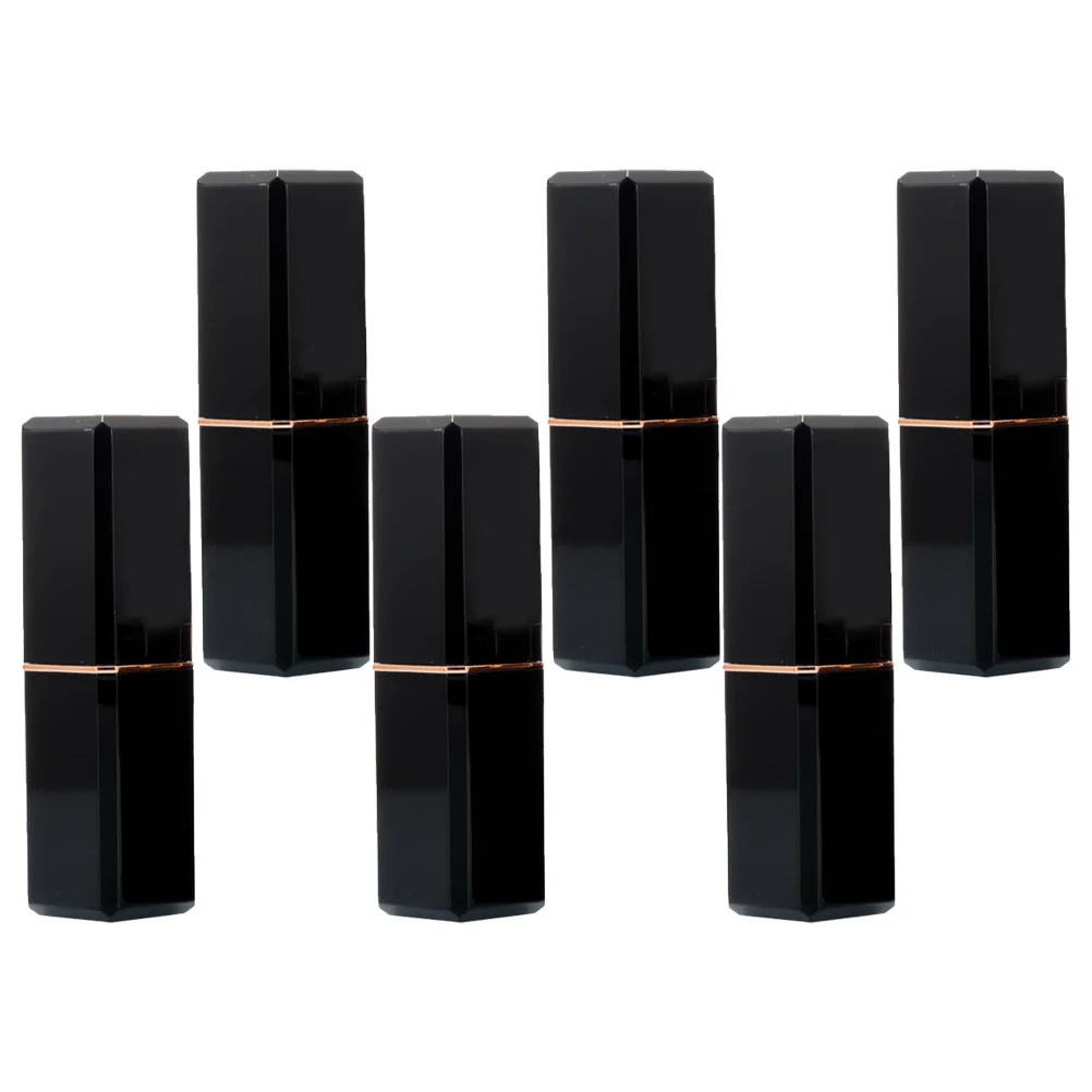 

6Pcs DIY Lipstick Tube Refillable Empty Containers Lip Gloss Storage Creative Practical Travel Durable Delicate Tube