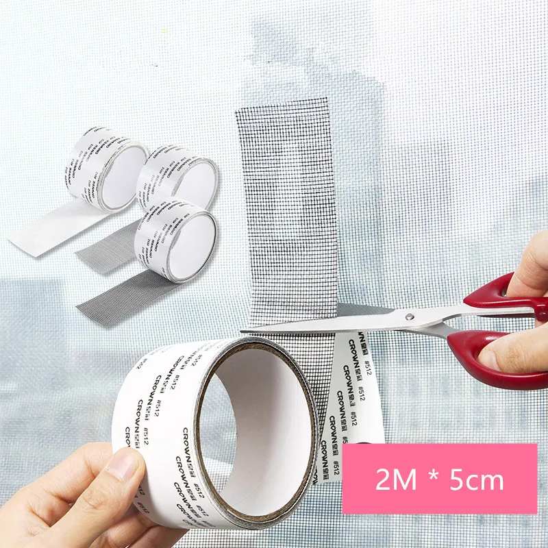 New Anti-Insect Mosquito Mesh Strong Self Adhesive Window Screen Repair Tape Window Net Screen Repair Patch Covering Up Holes