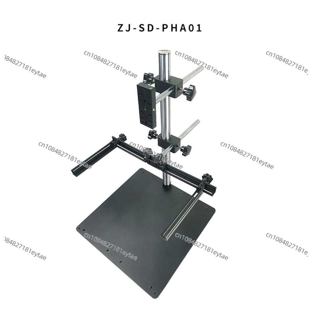 Machine Vision Test Stand with Lighting, Leveler & Micro-Adjustment Clamp for Industrial Camera