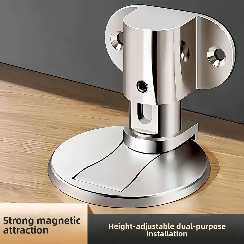 جديد - نمط لكمة - سدادة باب أرضية مغناطيسية مجانية، حامل باب، توقف باب مضاد للتصادم، باب مغناطيسي قوي #1