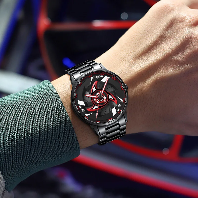 Мужские часы SVJ, вращающиеся на 360° водонепроницаемые часы сцепления двигателя, ступица колеса, локомотив Soul Cardi Machinery