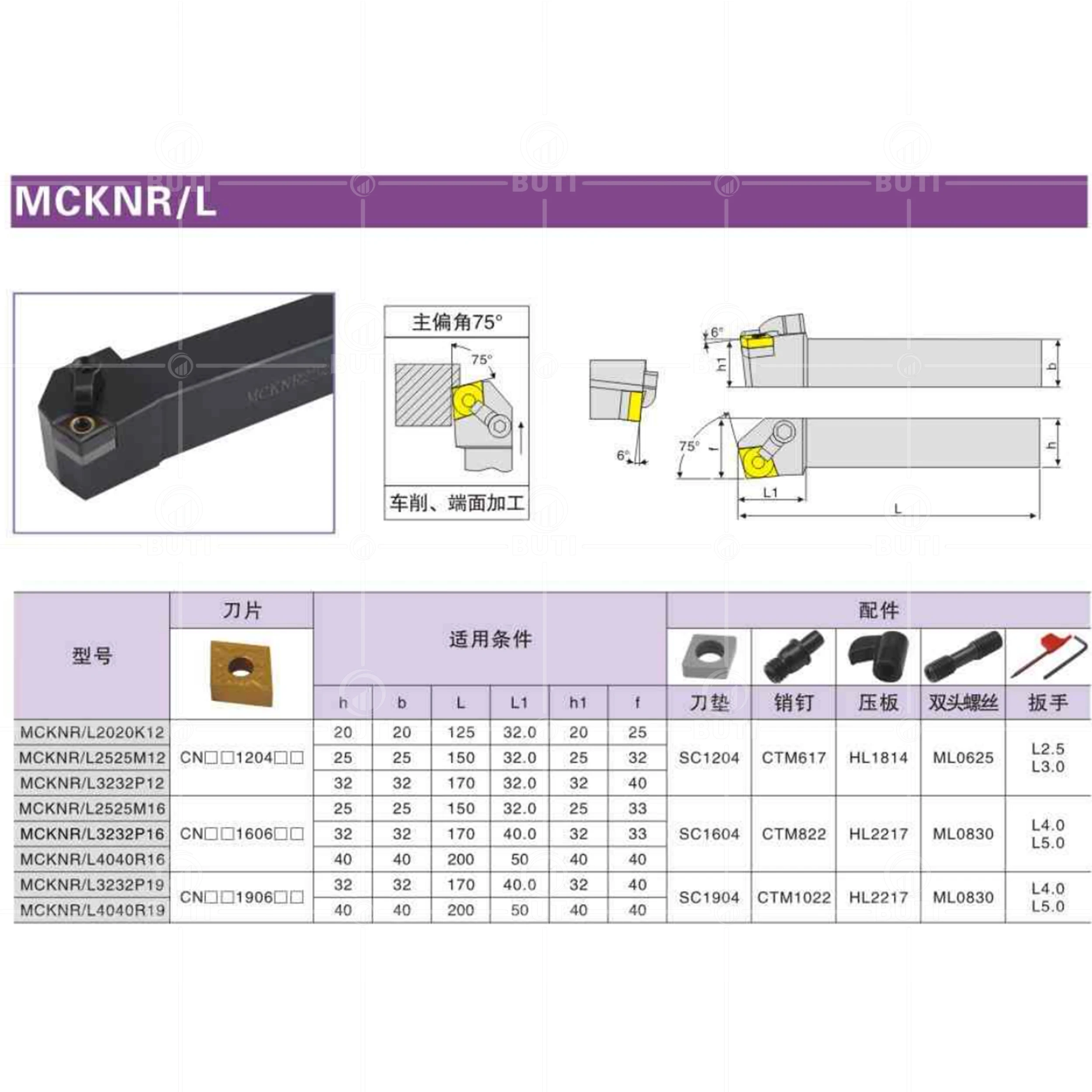 DESKAR 100% Original MCKNR1616H12  MCKNR2020K12 MCKNR2525M12 MCKNR MCKNL External Turning Tool Holder CNC Cutter For CNMG Blades