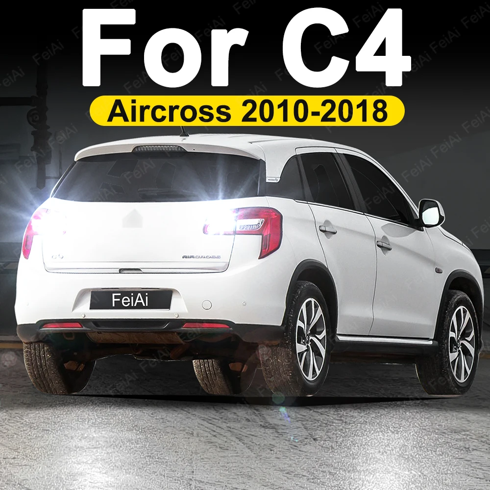 Para Citroen C4 Aircross luces LED de marcha atrás 2010 2011 2012 2013 2014 2015 2016 2017 2018 C4 Aircross Tuning accesorios de marcha atrás