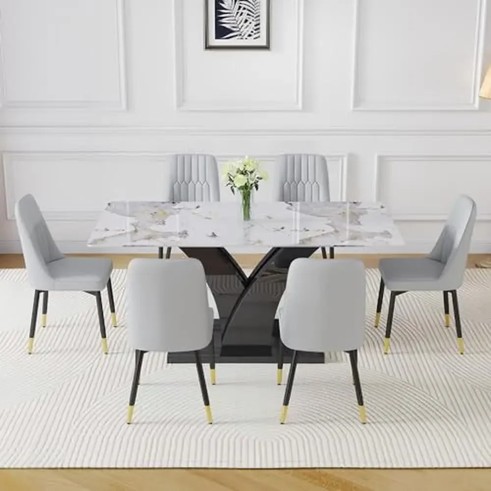 Modern Marble Dining Table Set 67