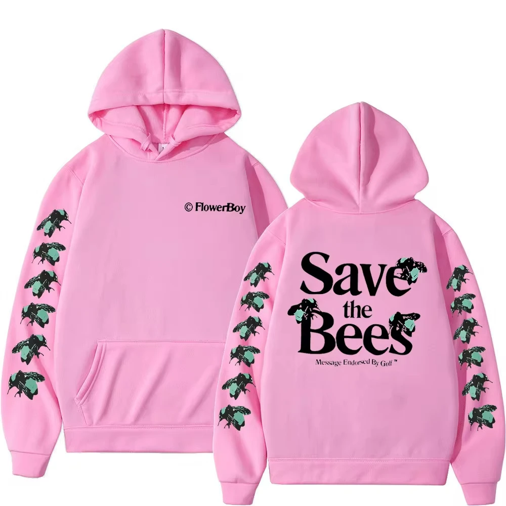 2024 Tyler The Creator FlowerBoy Save The Bees Merch Hoodie Long Sleeve Women Men Hooded Sweatshirt GLOF Hip Hop Clothes