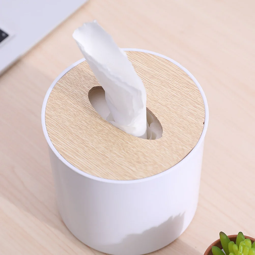 

2 PCS Paper Towels Dispenser Home Accessories Cylinder Round Tissue Boxes Office