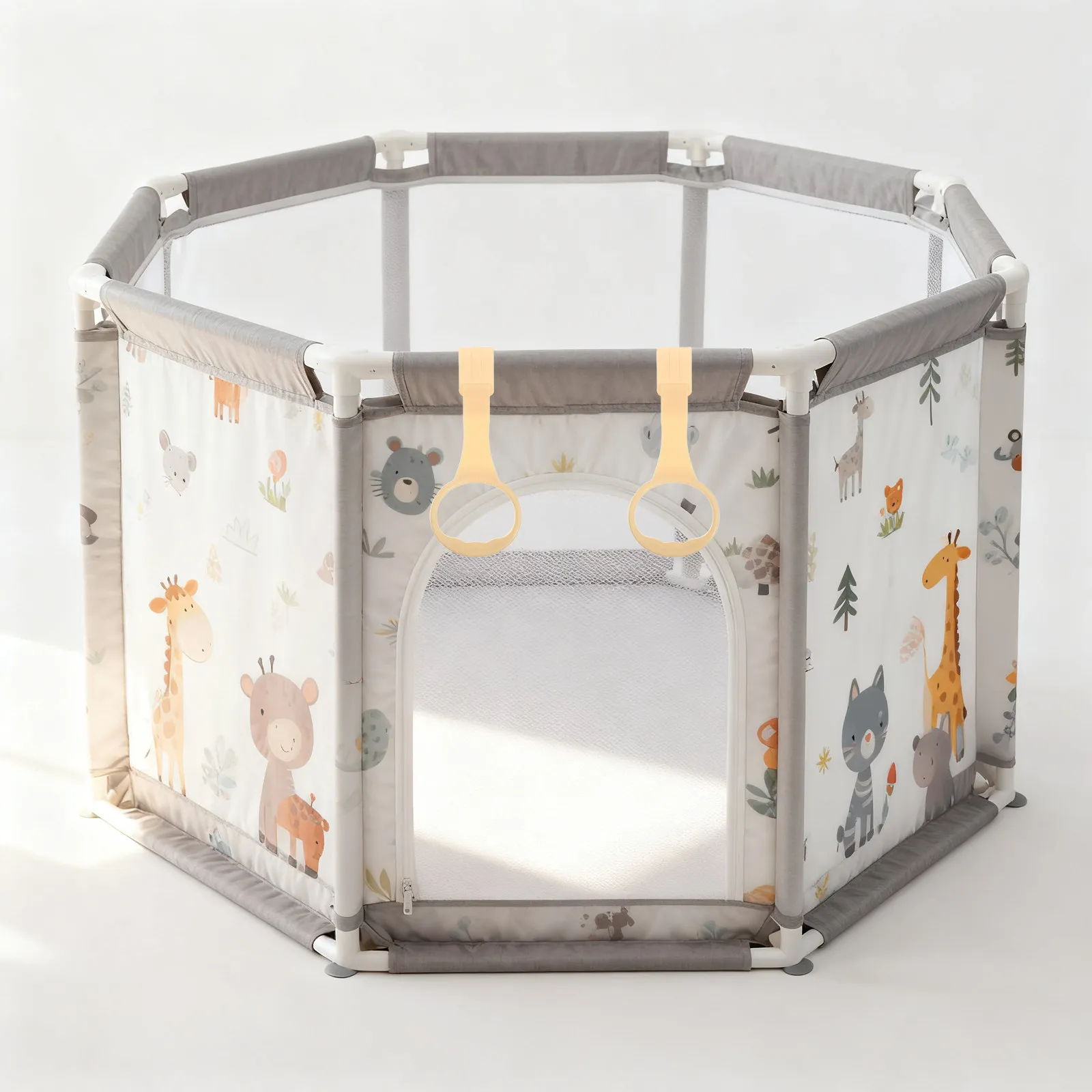 

Регулируемый детский развивающий манеж-ограждение: интерактивный защитный барьер для детей, улучшающий навыки ходьбы