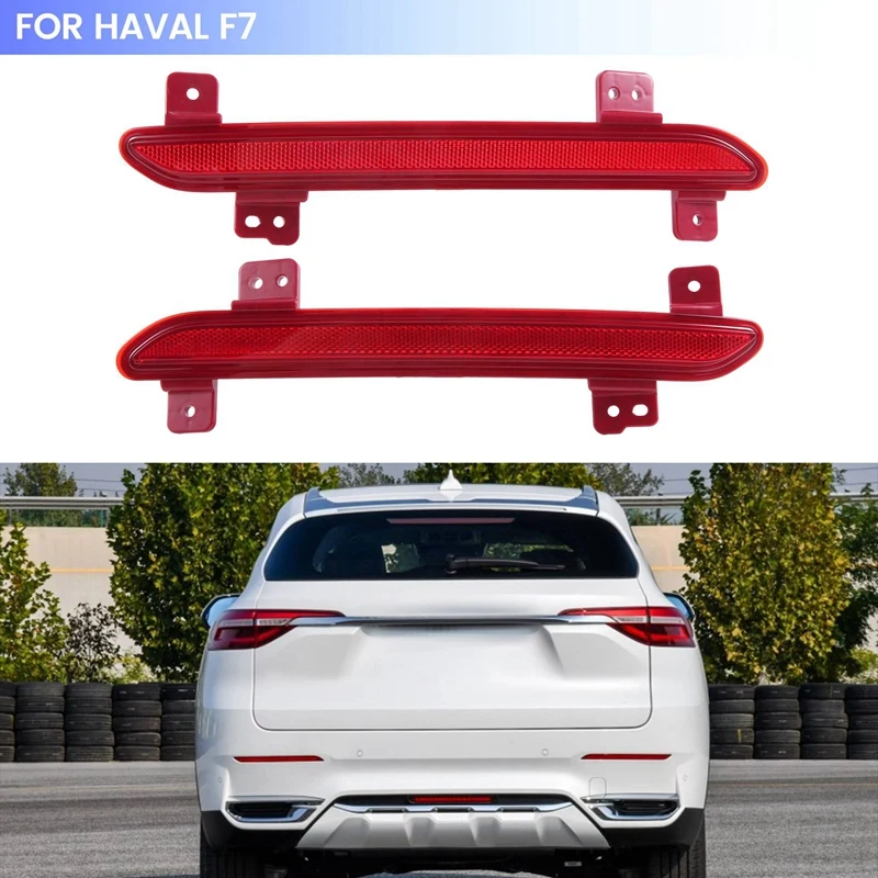 Car LED Rear Bumper Light Reflector Light Brake Warning Light For Haval F7 Parts Accessories 1Pair