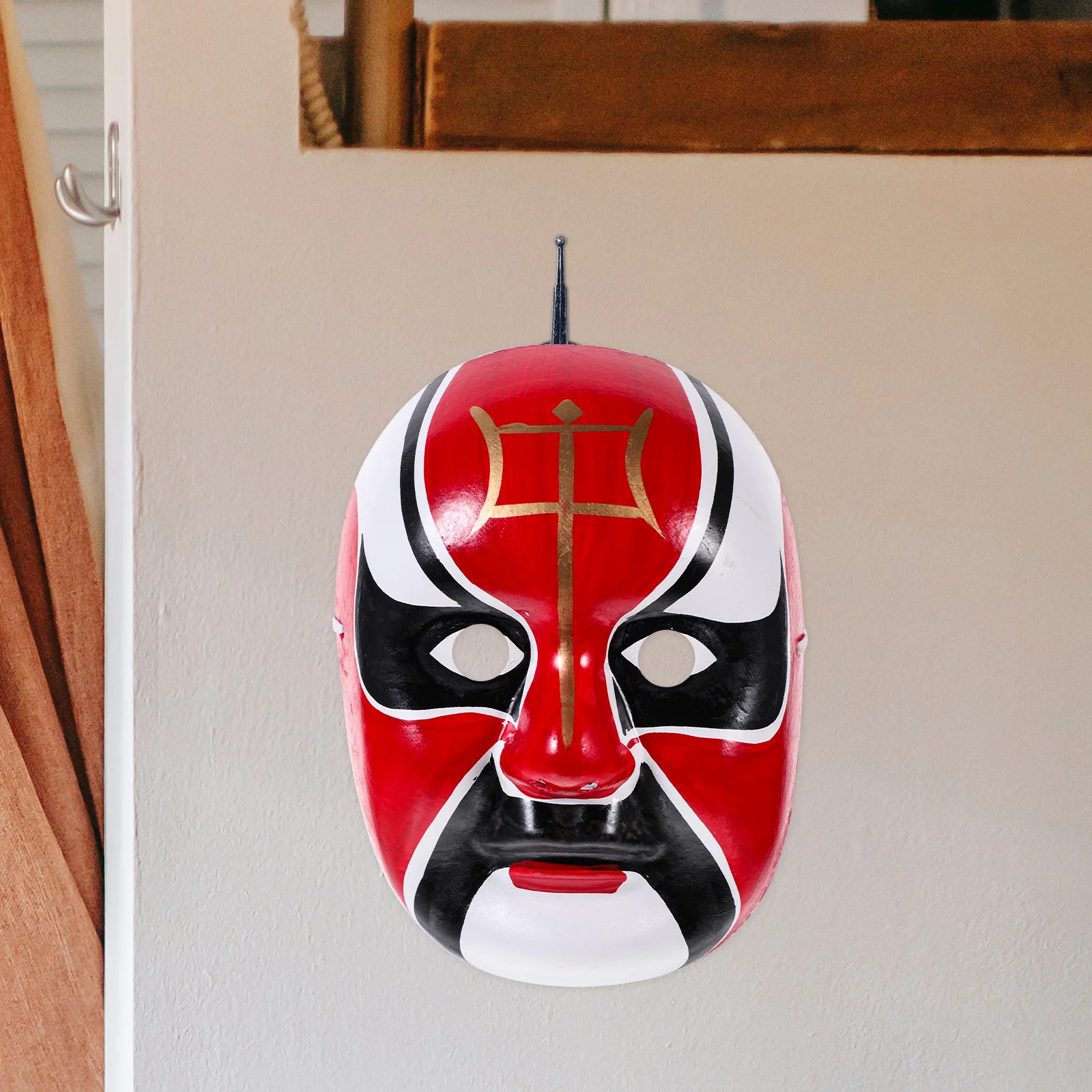 1pc Chinese Opera Decoration Wear-Resistant Party Chinese Opera Mask Halloween Prop Decorative Mask Home Decor Accessory