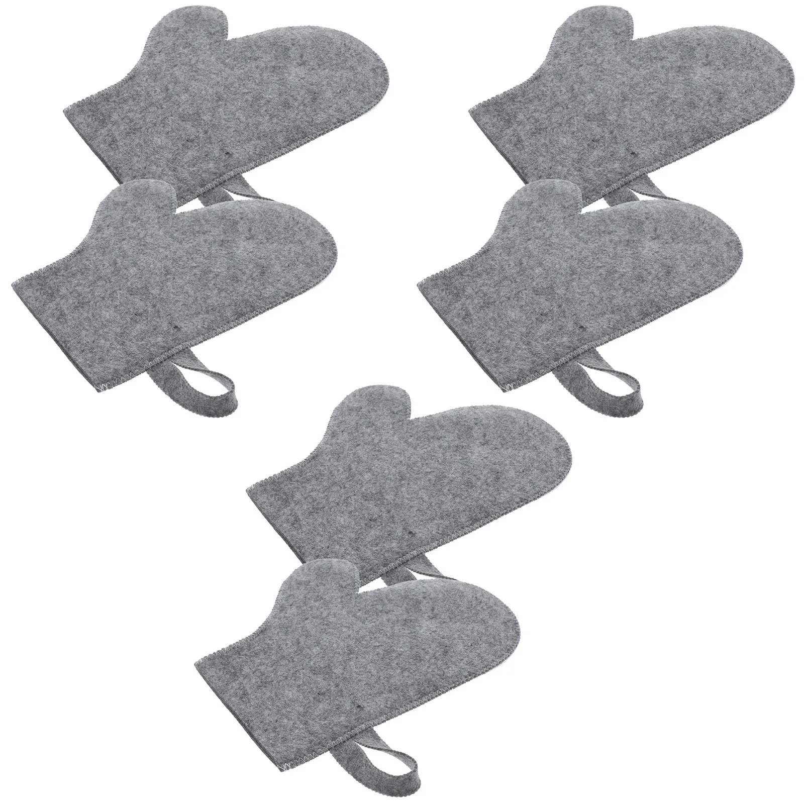 

Набор из 6 дышащих термостойких перчаток для сауны и душа, отшелушивающие мочалки, быстросохнущие войлочные аксессуары для сауны для женщин и мужчин