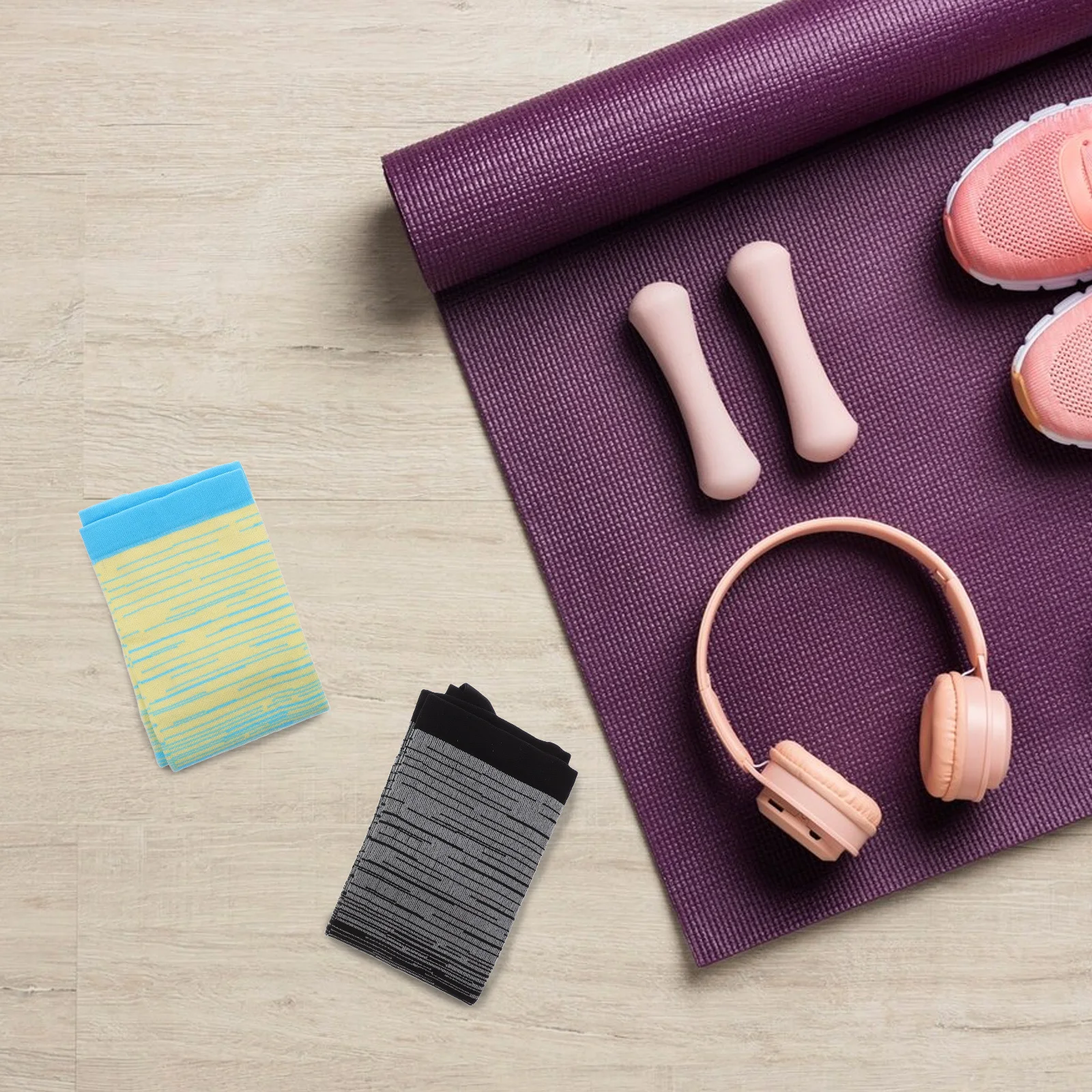 

2Pairs Plus Size Open Toes Compression Socks Knee High Supports Wide Calf Toeless Socks for Pilates Yoga Running