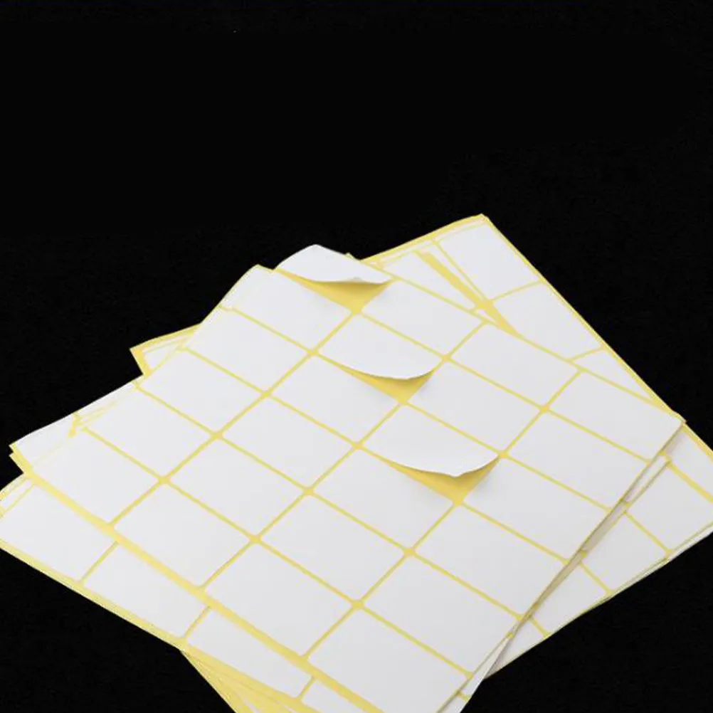 

15Pcs Blank Stickers Paper Label Self Adhesive 25x42mm for Office School Home Organization Marking Blank Stickers