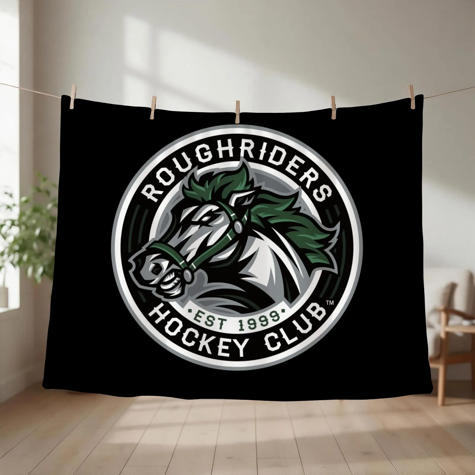 RoughRiders Throw Blanket couch cozy soft plush fuzzy picnic outdoor blanket