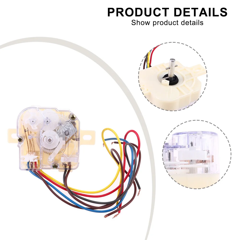 Simple Installation 6 Wire Timer Switch for Double Cylinder Washing Machines Semiautomatic with 180 Degree Control