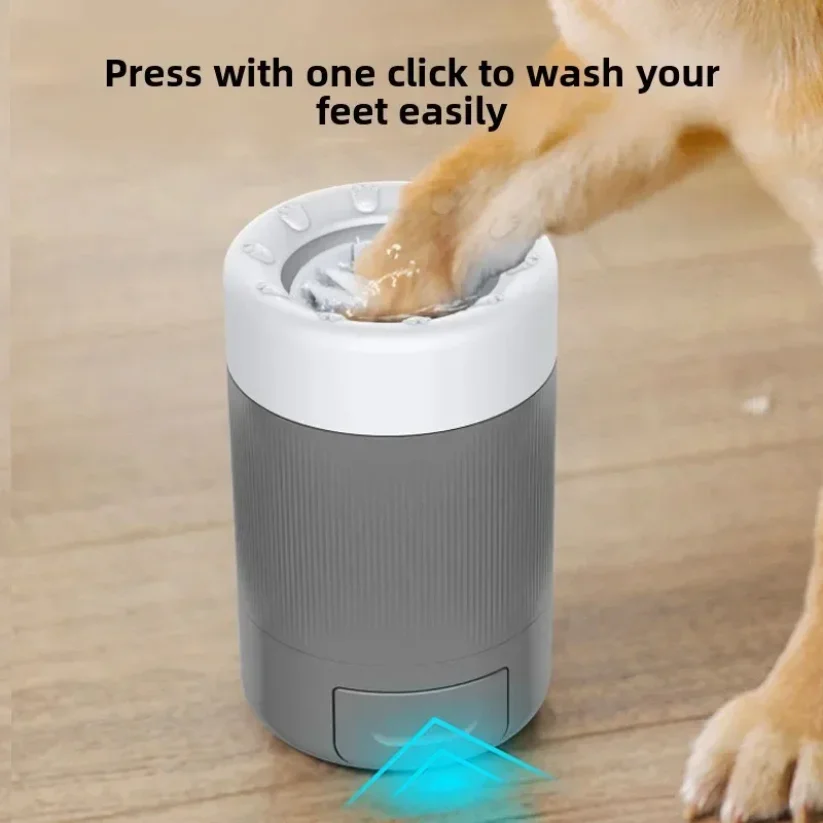 

Automatic pet foot washing cup silicone soft foot cup cat foot cleaning bucket dog paw cleaning cup manual quick foot washin