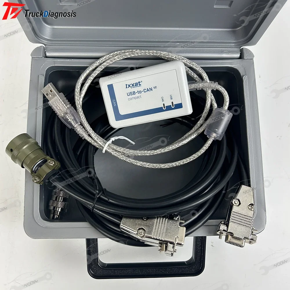 For MTU USB to CAN V2 COMPACT IXXAT Diagnostic Tool 2.72 MDEC ADEC Cable Diesel FOR MTU DiaSys Truck Engine Diagnostic Tool