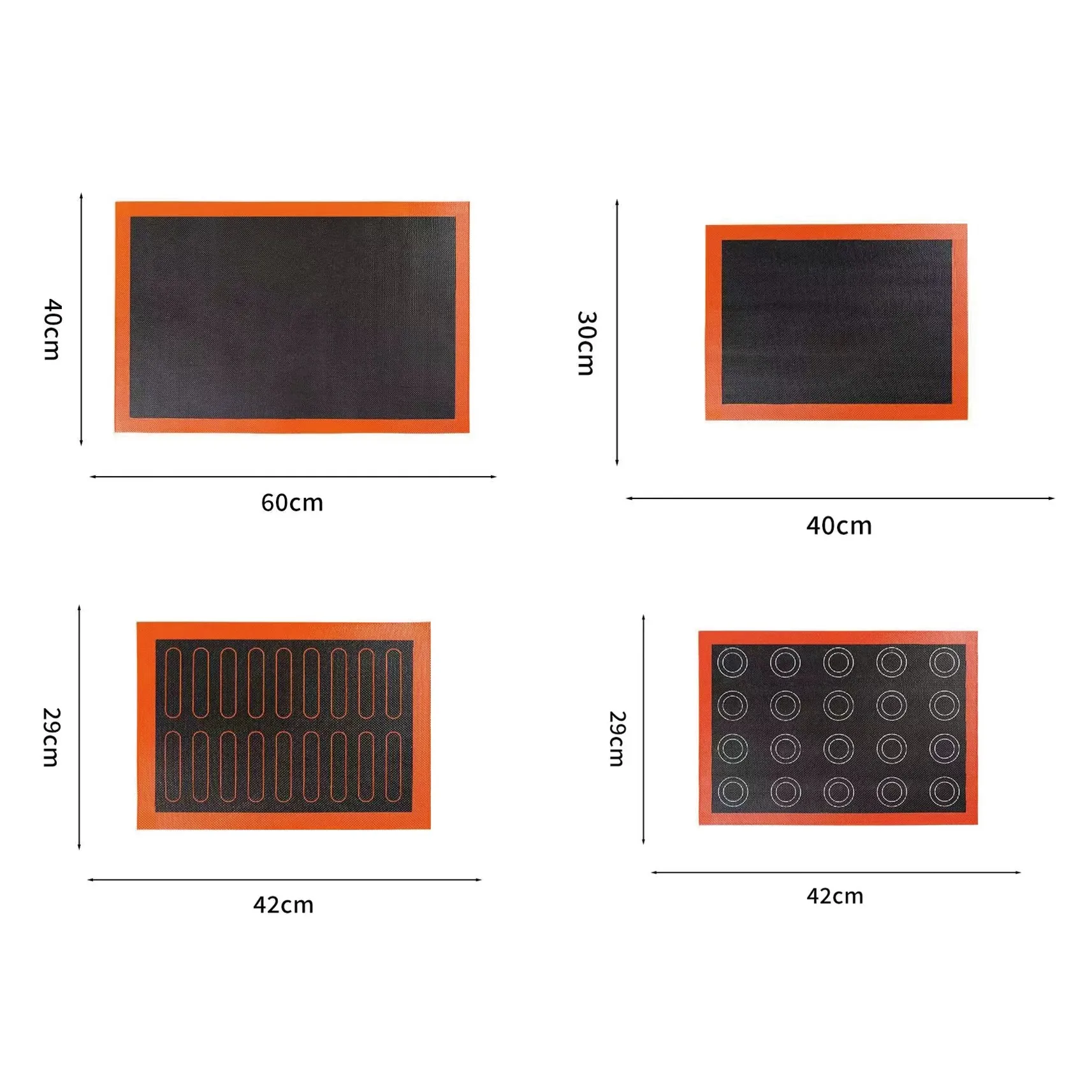 Non-Stick Perforated Silicone Baking Mat for Macarons, Cookies, Pastry, Bakery Oven Sheet Liner, Outdoor Baking Tools