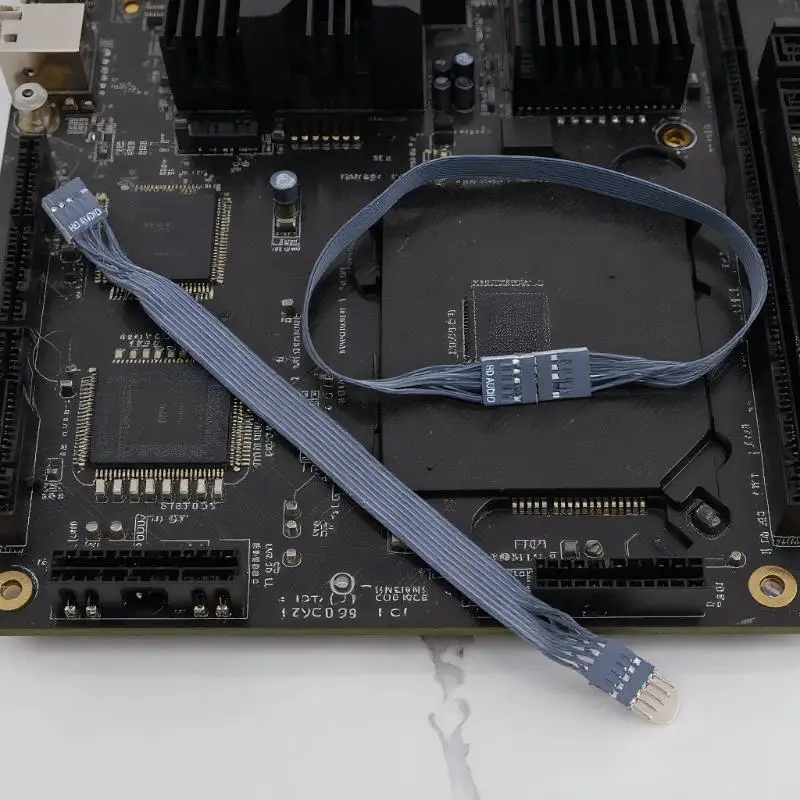 DIY 9 ピン オス - メス延長ケーブル 20 センチメートル/30 センチメートル フロント USB 2.0 コンピューターマザーボードアクセサリー