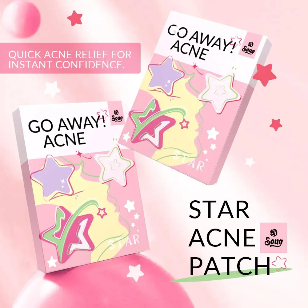 

240 Counts Cute Colorful Star Pimple Patches Acne Treatment Spot Patch Acne Face Stickers Cover Pimple Skin Invisible Care G5U4