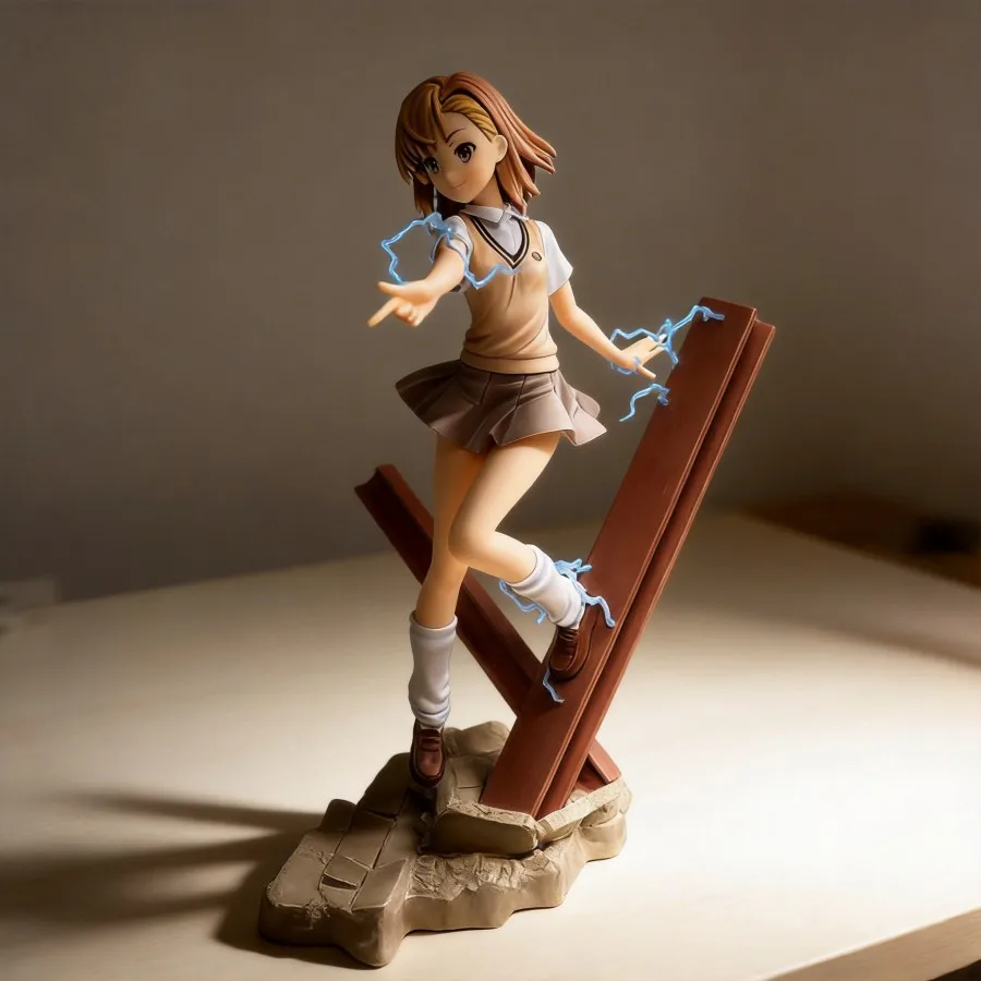 

Mikoto Misaka Figure A Certain Scientific Railgun School Uniform Anime Character Collectible Model 26cm