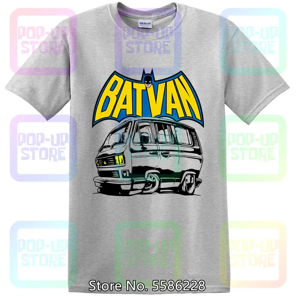 BatVan, T25  Harajuku streetwear shirt men van T Shirt - Gift Him Dad T3 Doka Bus Caravelle Vanagon Wedge