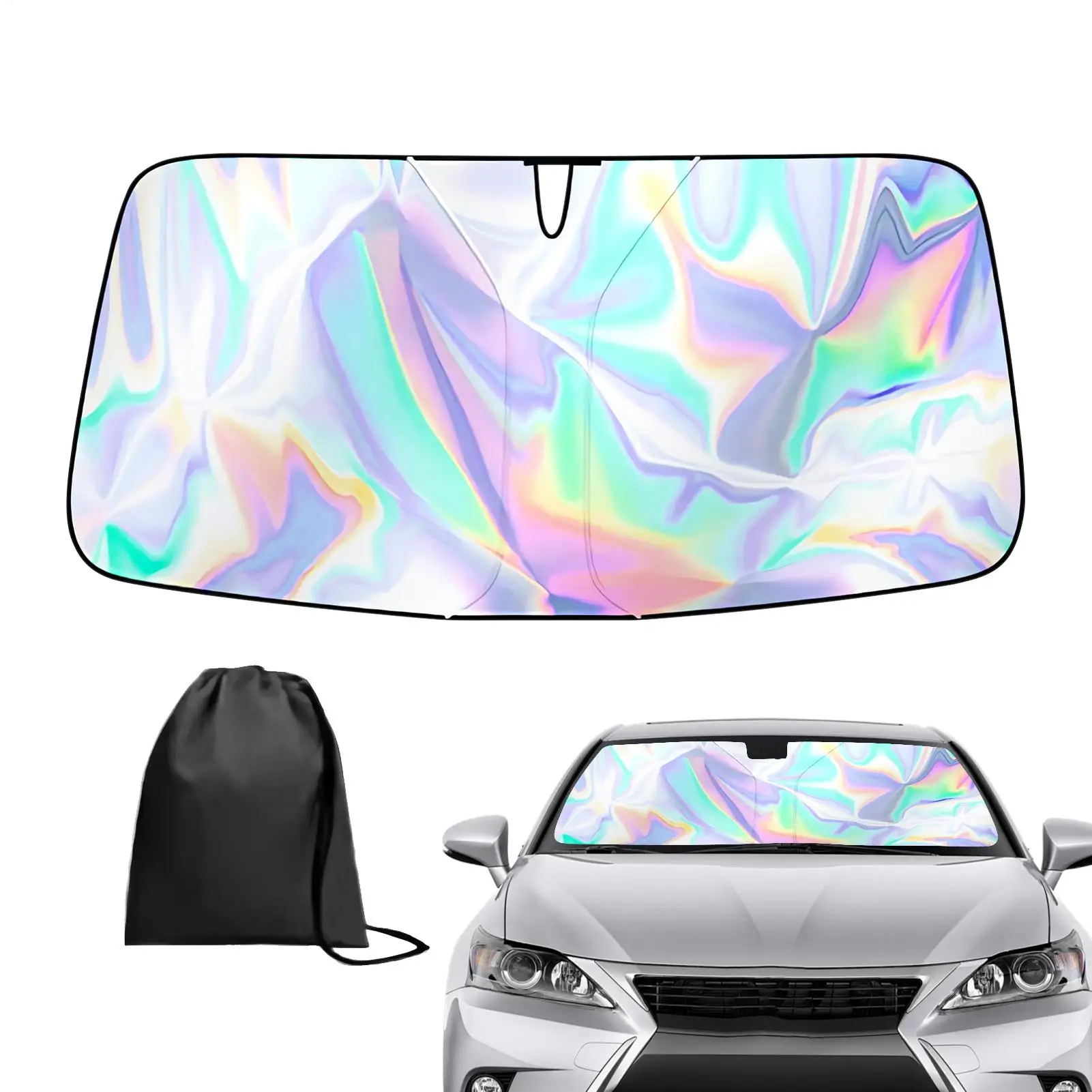 

Windshield Sunshade Foldable Sun Shield UV Resistant Weather Proof Car Front Windshield Shade car Interior Accessories