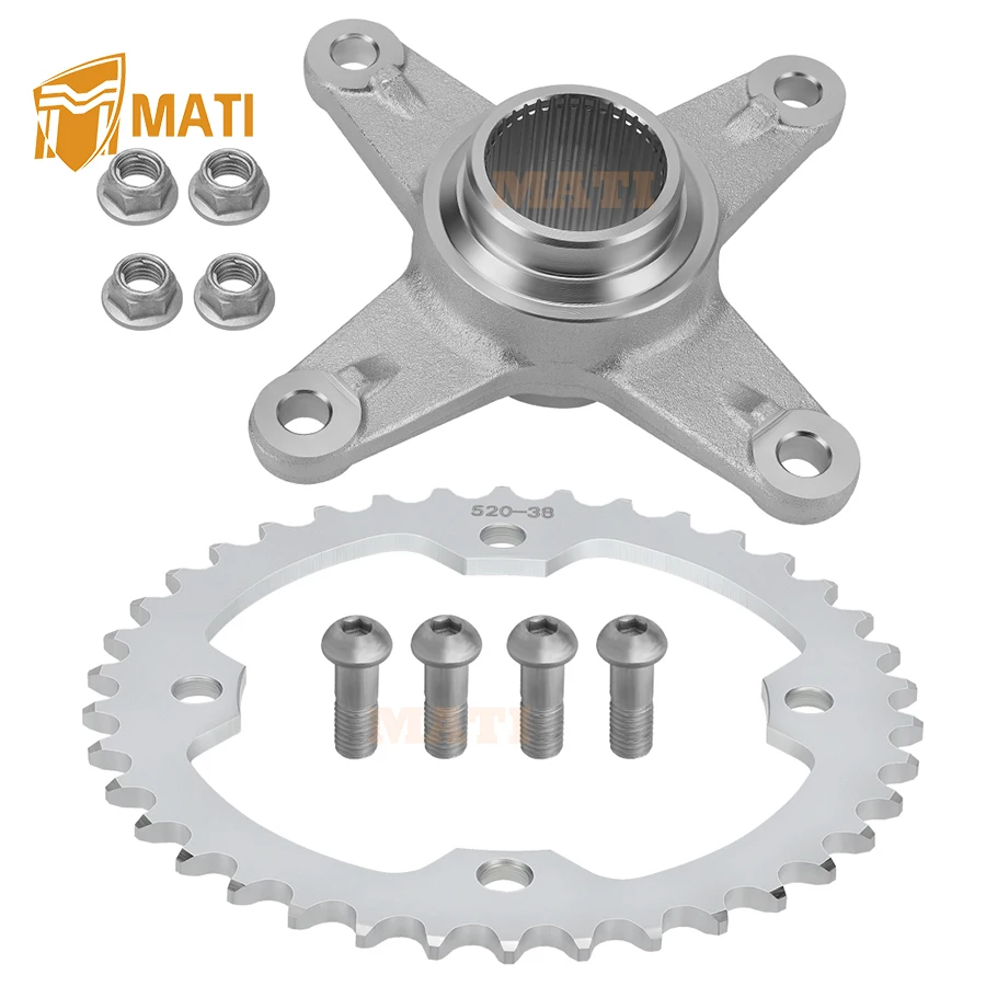 

Rear Axle Sprocket & Mount Hub Collar Holder Kit for Yamaha Raptor 250 YFM250 2008-1013 Raptor 350 YFM350 2004-2013 5TG-25438-10