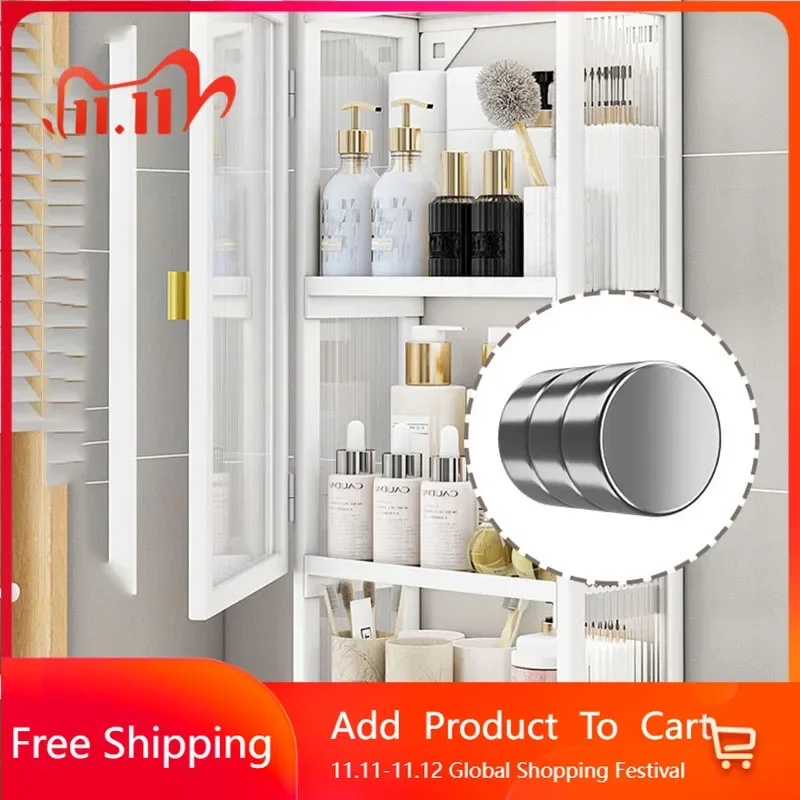 

Craft Unique Bathroom Cabinet Over Toilet Storage High Shelf Makeup Narrow Multipurpose Vanity Salon Szafka Postmodern Furniture