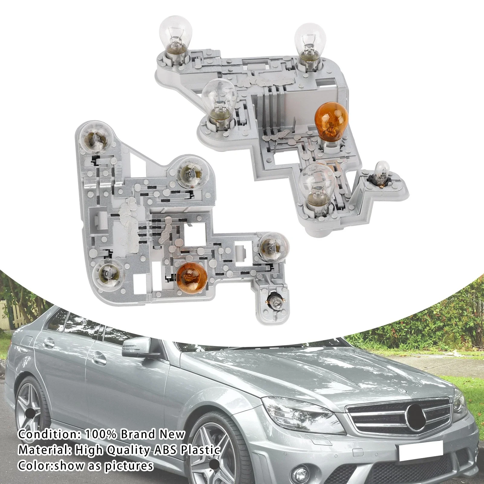 

Left/RightRear Tail Light Bulb Carrier FOR MERCEDES-BENZ W204 C CLASS 07-10 A2048201500 A2048201600 Tail Light Circuit Board