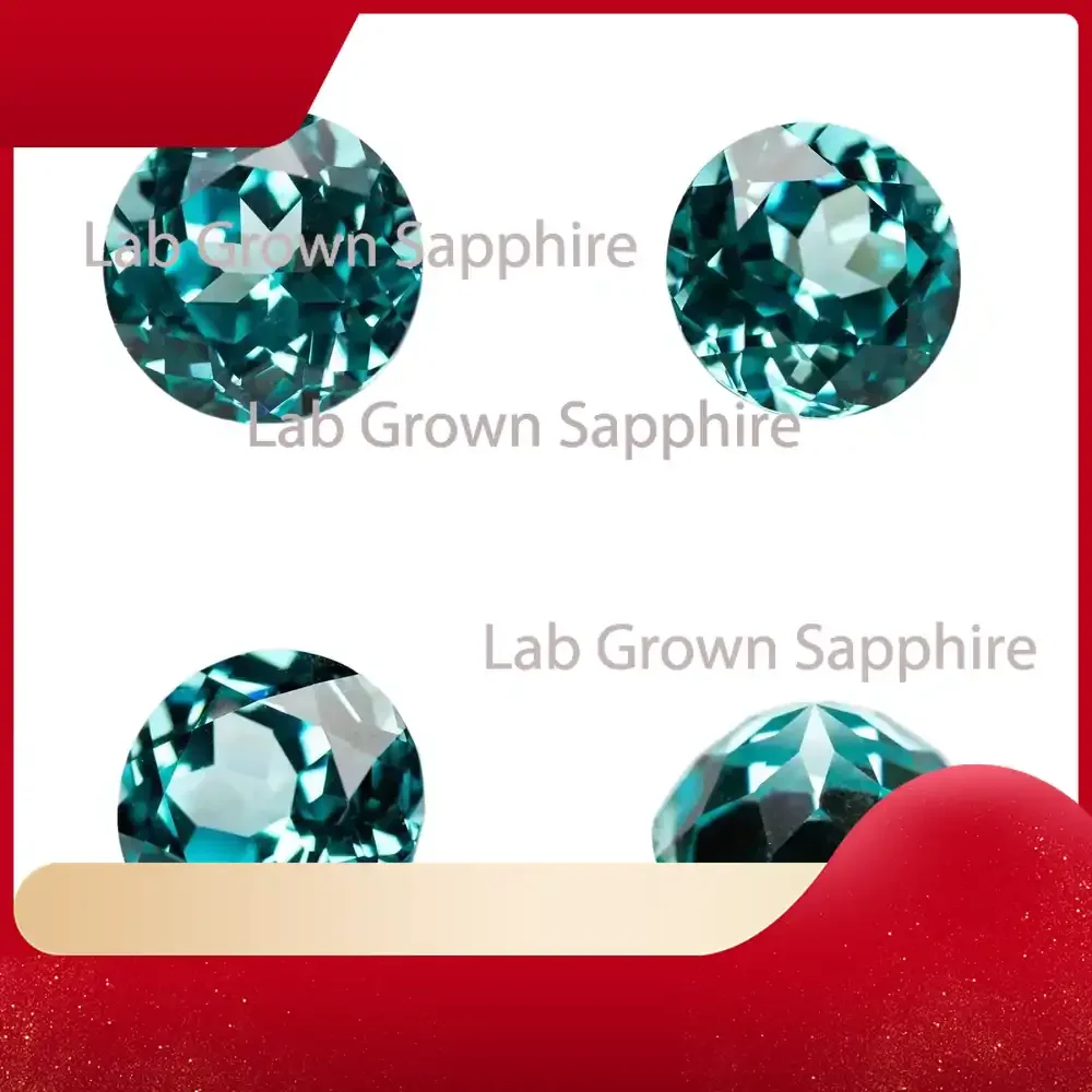 

Лабораторно выращенный сапфир, круглый, 100 граней, огранка Paraiba Blue, синий сапфир, созданный в лаборатории, для изготовления ювелирных изделий, оптом, AGL