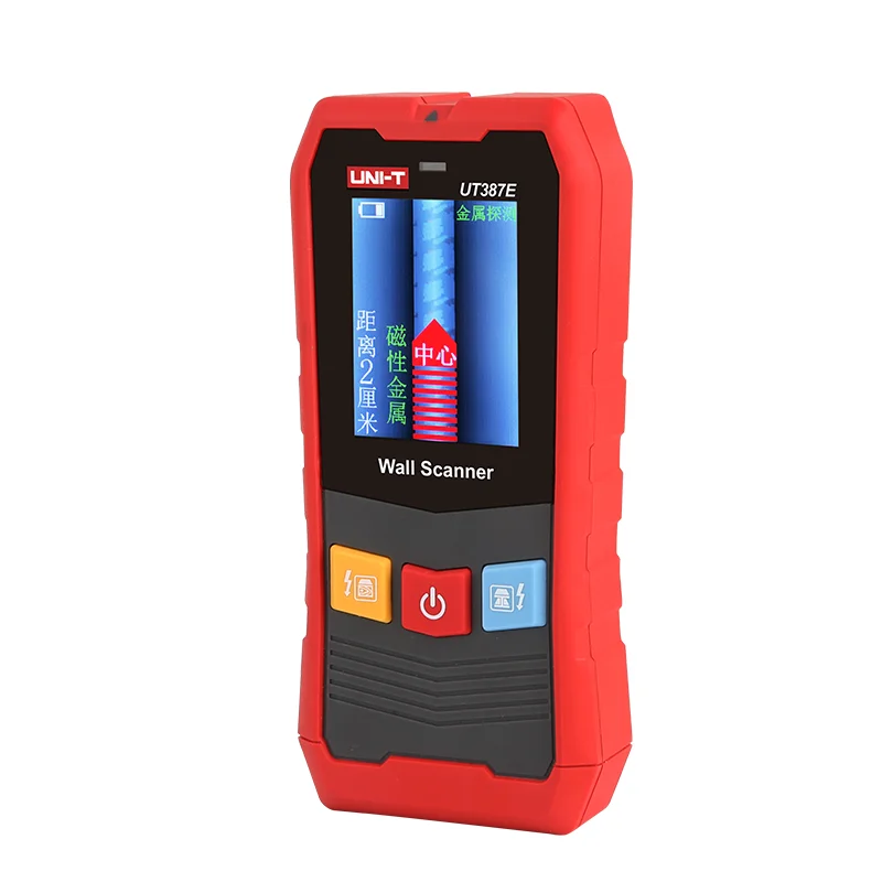 UNI-T Metal Detector UT387E Wall Scanner Wood AC Voltage Live Wire Stud Detector Household Wall Detector
