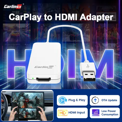 2025 Carlinkit HDMl 어댑터 HD 출력 지원 게임 콘솔 안드로이드 Tv 박스 스크린 던지기 스위치 게임 콘솔 Fire TV 스틱