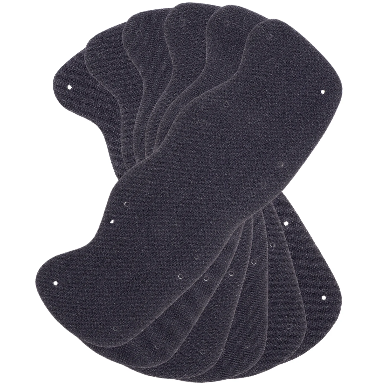 

Angoily 6PCS Hard Hat Liner Washable Sweatband Safety Replacement Black Worker Sweat Liner Hat Sponge