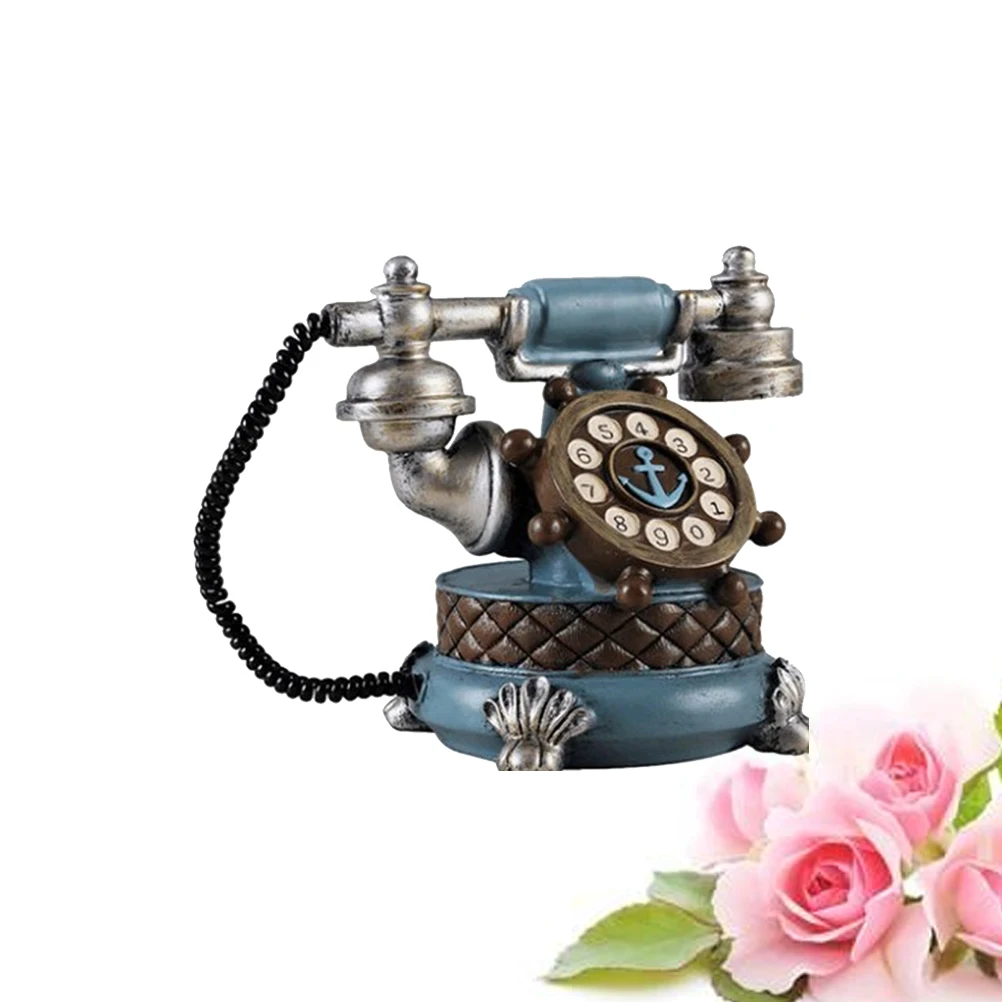 

Retro Telephone Ornaments Decor Desktop Creative European Style Decoration Home