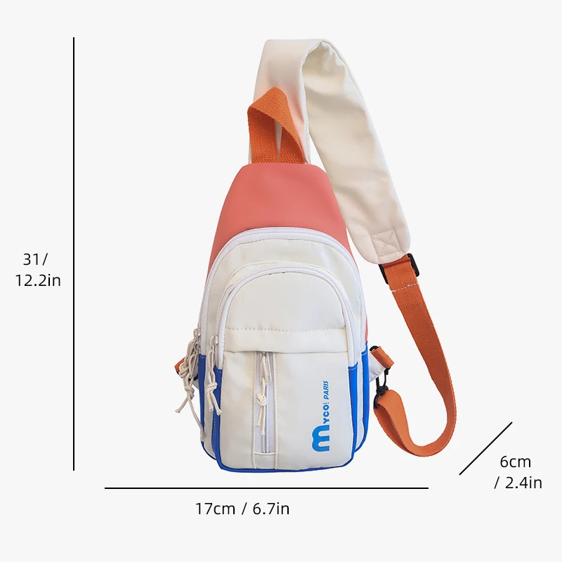 Brusttasche Damen Sport Stil Design Nische Herren trendige Marke wasserdichte Outdoor-Mode Schulter-Crossbody-Tasche – Detail 6