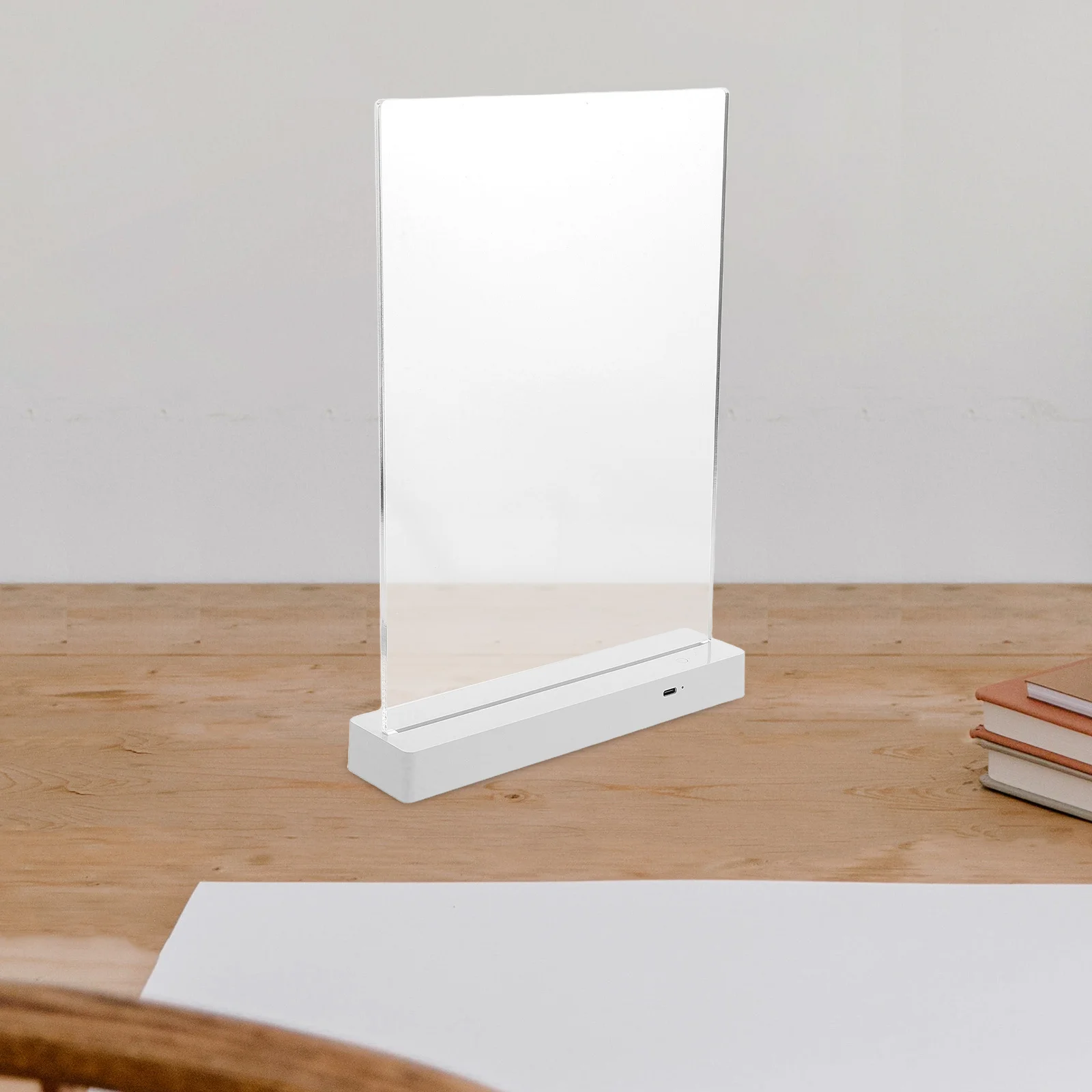 

1 Set Led Message Writing Board Illuminated Erasable Neon Effect Transparent Acrylic Display For Restaurant Cafe Shop Office