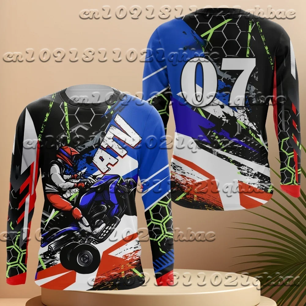 

2025 Men's And Women's Motorcycle Loose Riding Long Sleeved T-Shirt Summer Hot Selling Quick Drying Printed Long Sleeved Shirt