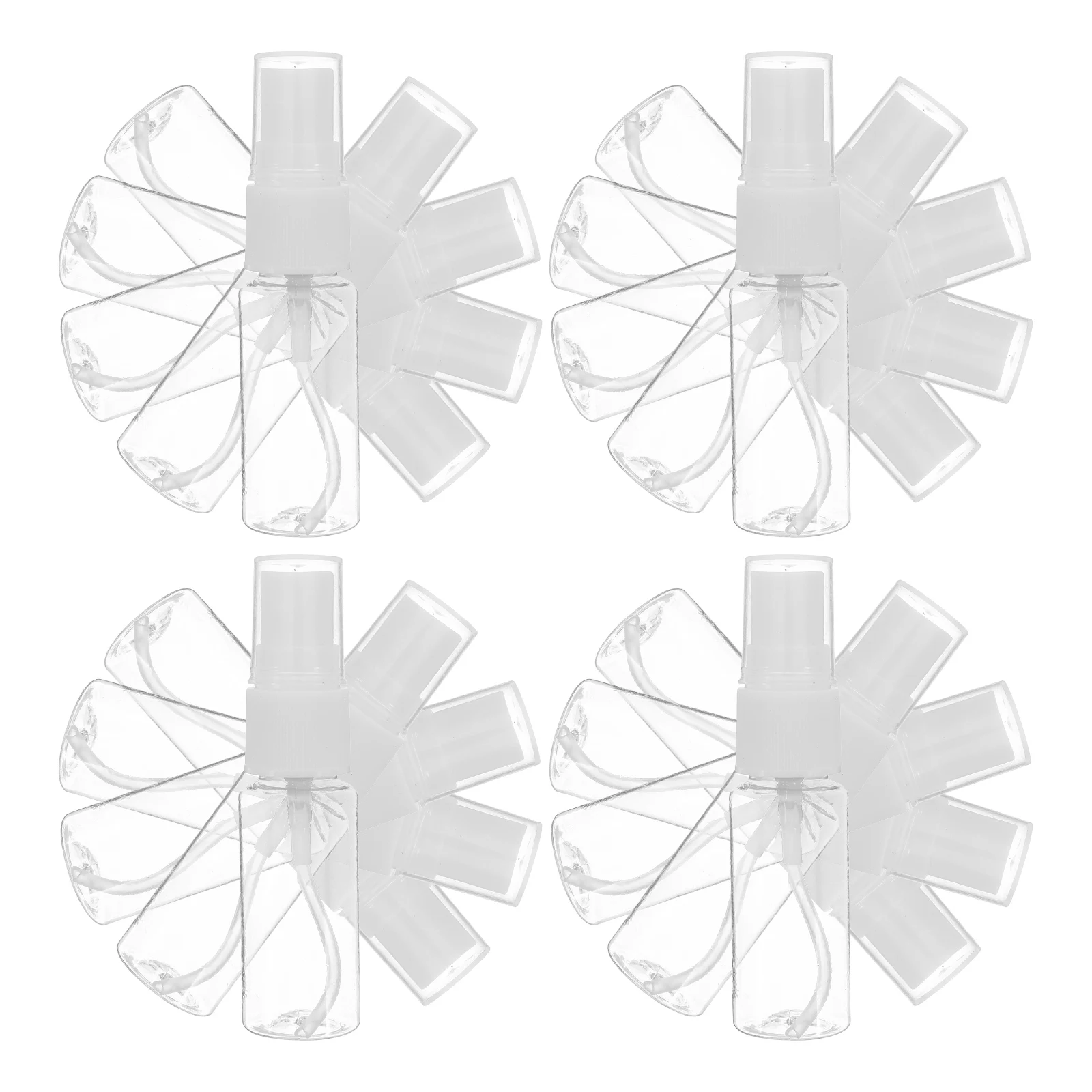 

20pcs Portable Spray Bottle Leak Proof Mini Small Fine Mist Plastic Empty Refillable Travel Outing Trip Makeup