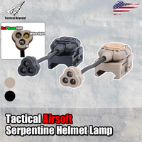 Tactical Mpls WADSN FAST Helmet Strobe Light MICH MOLLE Red Green IR LED Head Lamp Military Hunting Survival Safety FlashLight